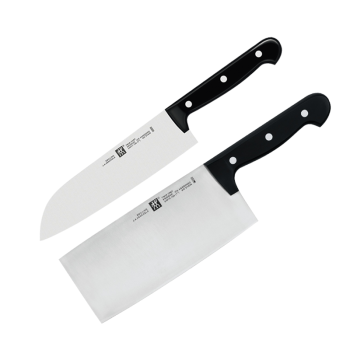 双立人（ZWILLING）刀具套装2件套Chef中片刀多用刀菜刀水果刀家用厨具切片刀切菜刀