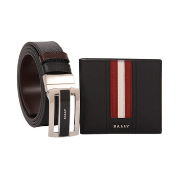  送男友></p></a>巴利 bally 男士钱包腰带礼盒 黑色巧克力色 bally giftbox.