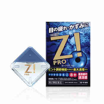 日本进口乐敦（ROHTO）眼药水小粉花 隐形I眼镜清凉滴眼液 Z-pro-清凉度8+