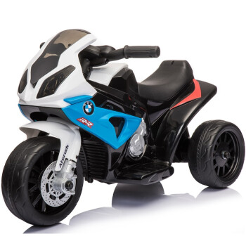 贝瑞佳（BeRica）宝马授权儿童电动车摩托车可坐人男女小孩玩具车宝宝幼儿童车蓝色