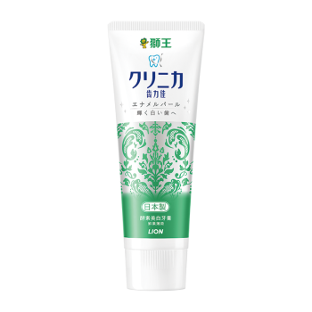 狮王（Lion）齿力佳酵素美白牙膏130g（鲜果薄荷）日本进口 亮白清新