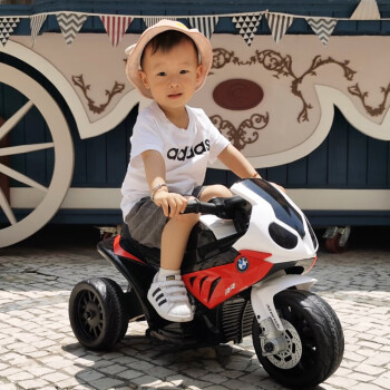 贝瑞佳（BeRica）宝马授权儿童电动车摩托车可坐人男女小孩玩具车宝宝幼儿童车