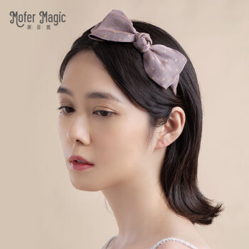 mofermagic蝴蝶结少女可爱发箍女百搭外出森系超仙简约韩国头箍 锦瑟