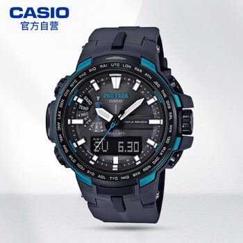 卡西欧（CASIO）手表 PROTREK 太阳能电波登山户外指南针运动男表 PRW-6100Y-1A