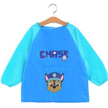汪汪队立大功（PAW PATROL）儿童罩衣男画画衣防水围裙反穿衣吃饭小孩宝宝长袖护衣 PA415 L