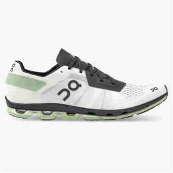On昂跑男鞋 Cloudflash 新一代轻量减震网面竞速型男款路跑鞋运动鞋 白/黑 White | Black 47/US12