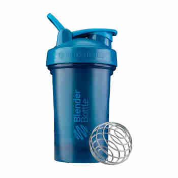 Blender Bottle美国摇摇杯经典新款20oz系列运动健身蛋白粉代餐水杯 经典款V2 20oz - 深海蓝