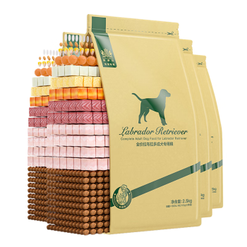 耐威克狗粮 拉布拉多成犬狗粮10kg(2.5kg*4包装) 鸡肉味 全价天然粮