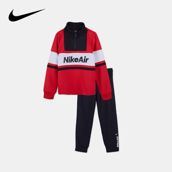 耐克（NIKE）童装儿童卫衣套装春季小童卫衣针织裤运动套装