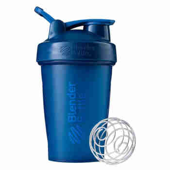 美国Blender Bottle摇摇杯CLASSIC V1 20oz系列运动健身蛋白粉摇瓶 塑料杯 经典款V1 - 深蓝色