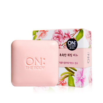 安宝笛 韩国进口 樱花味洁肤香皂90g 丰富泡沫 细腻触感