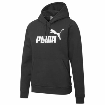 彪马 PUMA 女子 基础系列 ESS Logo Hoody FL 运动 针织卫衣 586938 01黑色 S码(亚洲码)