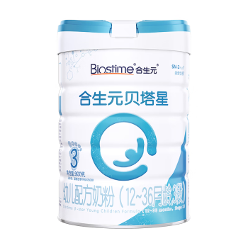 合生元（BIOSTIME）贝塔星 幼儿配方奶粉 3段(12-36个月) 法国原装原罐进口 900克