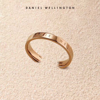 丹尼尔惠灵顿(danielwellington)dw戒指饰品简约玫瑰金色男女对戒情侣