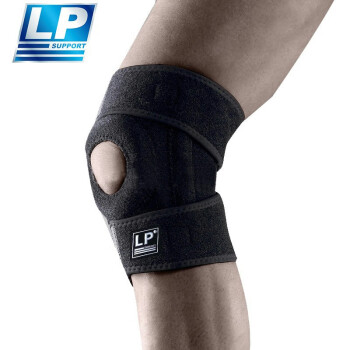 LP733CA运动护膝双弹簧支撑透气型膝关节护具篮球跑步比赛款 均码