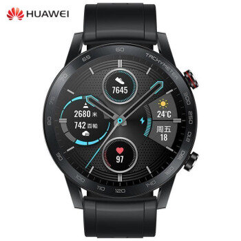 华为(huawei)荣耀手表2 magicwatch mns-b19(46mm)运动款 碳石黑