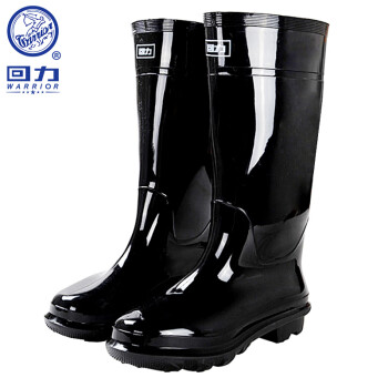 回力雨鞋男士款下雨天胶鞋户外钓鱼防水不易滑雨靴套鞋耐磨水鞋 HXL818 黑色高筒 43码