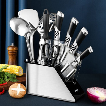 拜格BAYCO 厨房刀具套装不锈钢套刀菜刀套装厨具组合厨房11件套BD2211