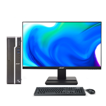 宏碁(Acer)商祺SQX4270 560A 商用办公台式电脑整机（十代i3-10105 8G 256G固态+1T机械 wifi ）23.8英寸