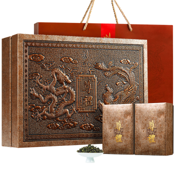 忆江南茶叶特级清香铁观音乌龙茶 龙凤呈祥礼盒装300g 节日送礼长辈茶礼
