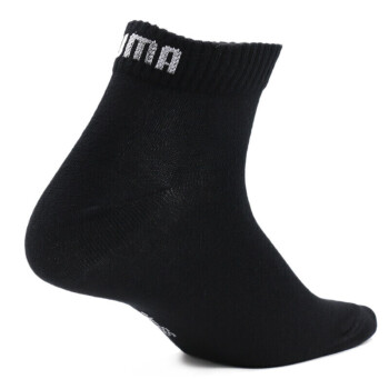 彪马（PUMA）男女  内袜(三对装) 运动船袜 906915-01黑色 35-38 