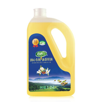 润心山茶油 有机油茶籽油 低温压榨食用油1.25L