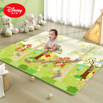 迪士尼（Disney） 宝宝爬行爬爬垫防滑地垫毯 2*1.8米双面1cm户外野餐垫儿童节礼物