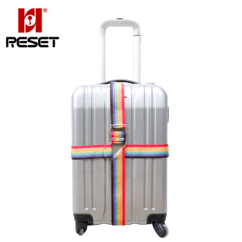 RESET行李箱打包带十字拉杆箱捆绑带托运捆扎带 4米 彩色吊牌 RST-031