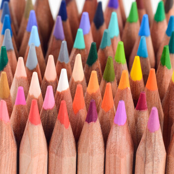 马可（MARCO）原木系列48色彩色铅笔/填色手绘彩铅笔 初学者绘画练习 原木无漆笔杆筒装6100-48CT 