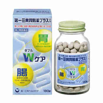 日本原装一三共胃肠健胃消食胃胀不消化肠胃药 一三共 胃肠片 180锭1瓶