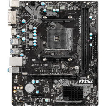 微星(msi)a320m-a pro 主板(a320/socket am4)