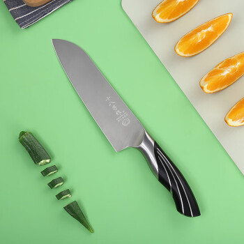 十八子作刀具 不锈钢西式家用菜刀雀开屏多用刀SL1210-C