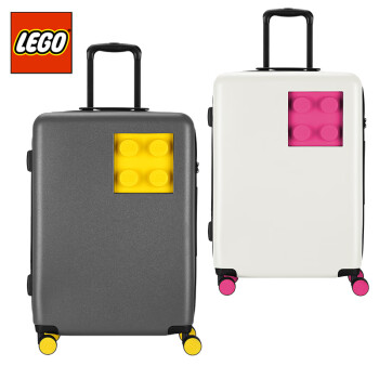 LEGOLEGO乐高拉杆箱28英寸行李箱万向轮ins旅行硬箱成人轻灰黄 20152