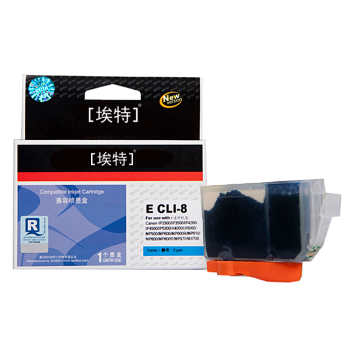 埃特（elite_value） E CLI-8 青色墨盒 (适用佳能 IP3300/IP3500/IP4200/IP4300/IP4500/IP5200)
