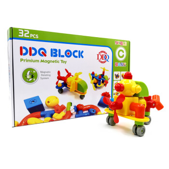 ddq block磁力积木abs塑料拼搭拼装edtoy韩国设计儿童玩具基础补充装c