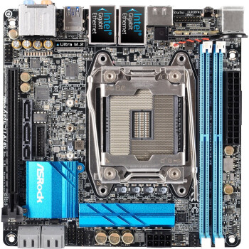 华擎(asrock)x99e-itx/ac主板( intel x99/lga 2011-3 )