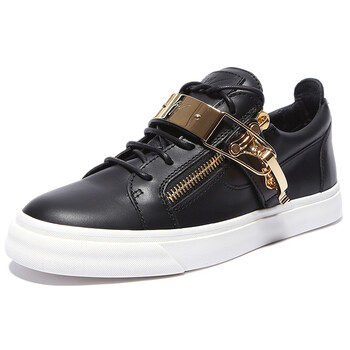 giuseppe zanotti 朱塞佩·萨诺第 男士黑色牛皮运动鞋 rm5029c56489