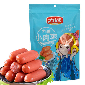 力诚 小肉枣香肠原味238g 火腿肠猪肉枣 零食肉类礼品