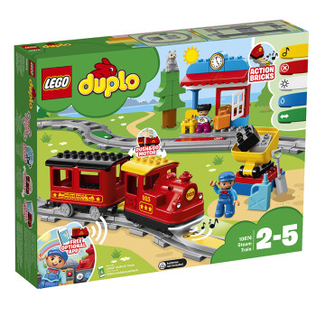 【8月新品】乐高 玩具 得宝 duplo 2岁-5岁 智能蒸汽火车 10874 积木