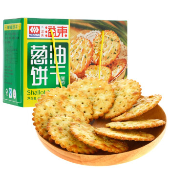 【京东超市】溢东葱油 饼干600g