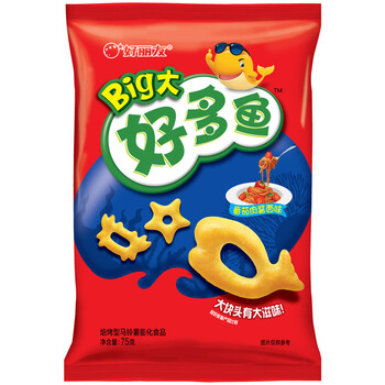 【京东超市】orion 好丽友 大好多鱼番茄肉酱面味  75g/袋