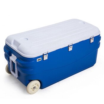 ICERS 保温箱车载医用冷藏箱保鲜箱 150升 内置温度计款 蓝白色 厂商直发