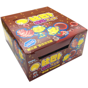 比巴卜棉花糖泡泡糖可乐味11g/袋*12水果糖 休闲零食