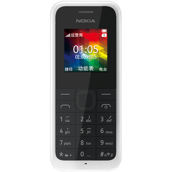 诺基亚(nokia) 105 (rm-1134) 白色 移动联通2g手机