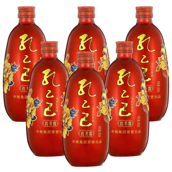 孔乙己 绍兴黄酒 中粮红芙蓉 冬酿花雕酒 清爽型 500ml*6瓶 整箱装