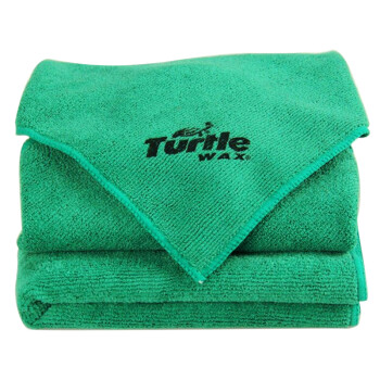 龟牌(Turtle Wax)擦车巾 汽车用品洗车毛巾 擦车布 擦车毛巾40*40（5条装）