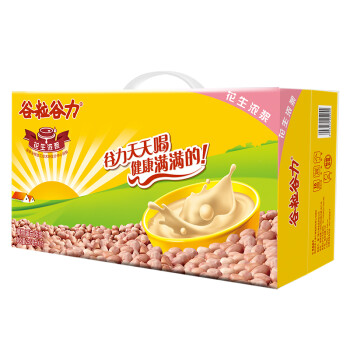 谷粒谷力 花生浓浆 谷粒多多 谷物早餐奶饮品 礼盒装整箱饮料 250ml*