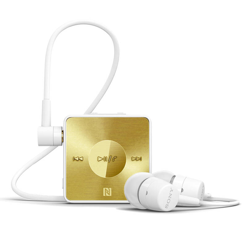 索尼(SONY) SBH20 蓝牙耳机 (白金色)NFC双待