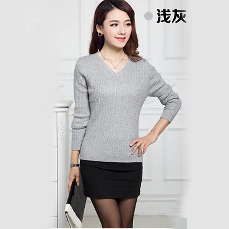 淘特暖 <em>秋冬</em>新款<em>女装</em>含羊绒修身<em>毛衣</em>女式<em>中款</em>