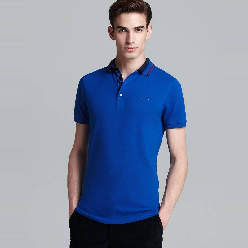 巴宝莉 burberry 男式短袖polo衫 bright blue q00057003 s